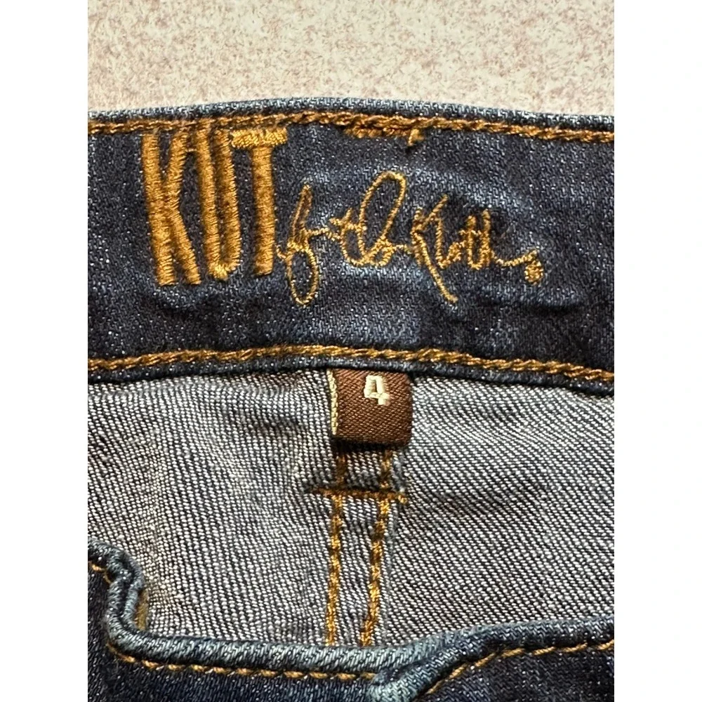 Kut from the Kloth Katy Boyfriend Jeans Dark Wash Blue Denim Size 4 - 125